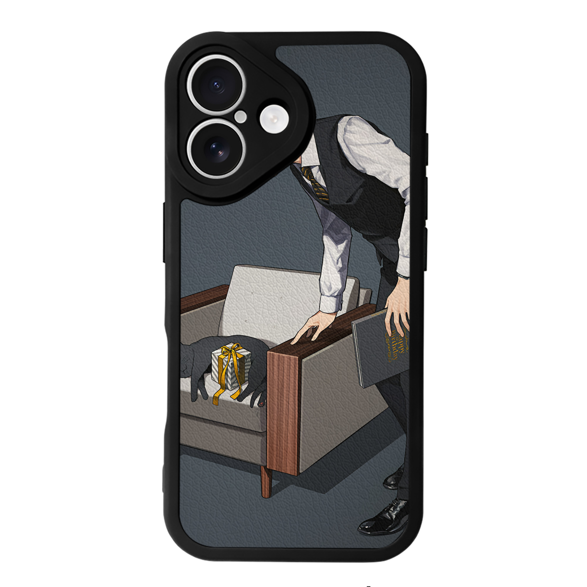 （画像用） ハイキュー!! Haikyu!! 【iPhone 16シリーズ対応】シリコンスマホケース（レザー調） 材質：シリコン
